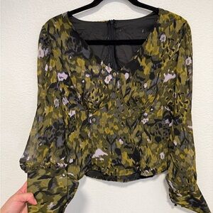 Floral Patterned Women's Top